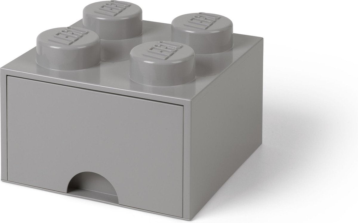 Lego bureaulade brick 4, grijs -