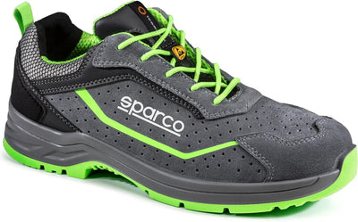 Sparco indy felix werkschoenen s1p esd - grijs fluogroen - maat 43