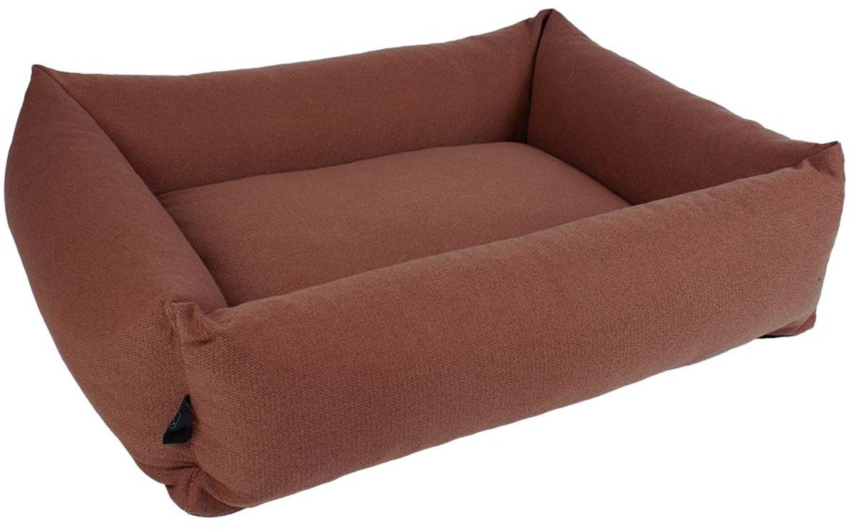 D d home - eden hondenmand - waterafstotend wasbare hoes - maroon - large 110x95x25cm