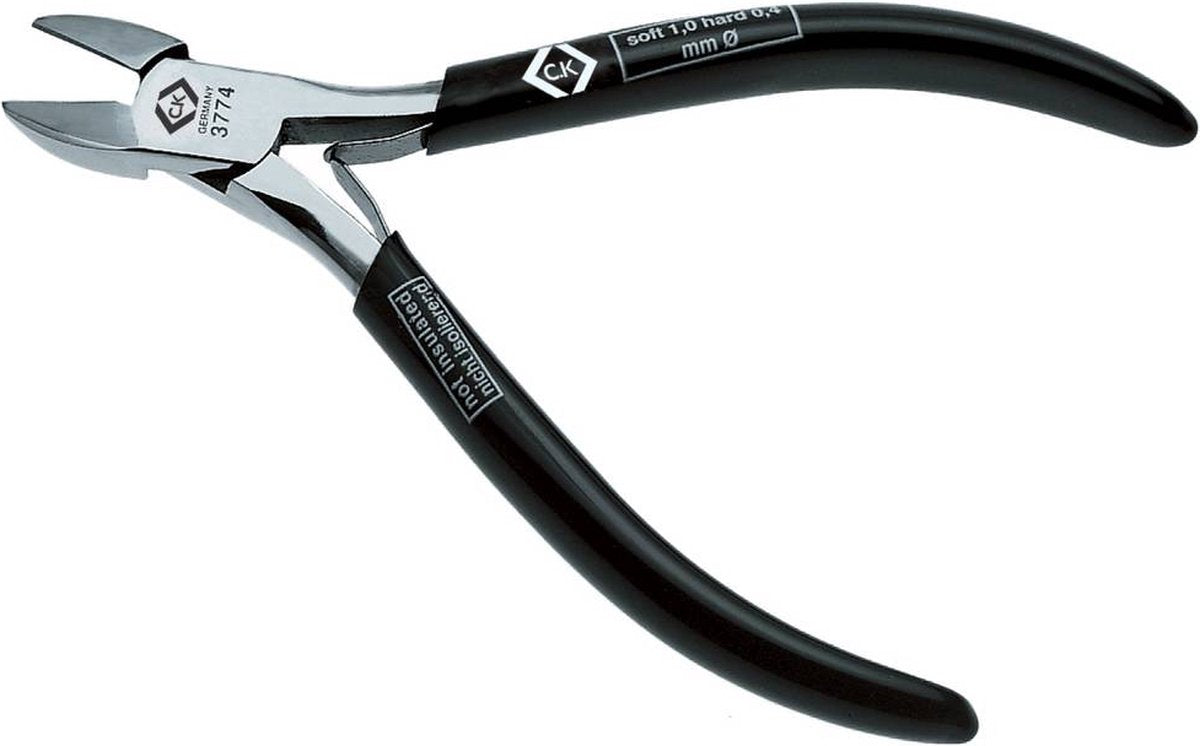 C.k t3774 elektronica en fijnmechanica zijkniptang met facet 120 mm