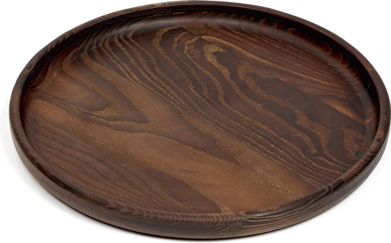 Pascale naessens serax pure dienblad hout rond dark brown 29 x 2,5 cm