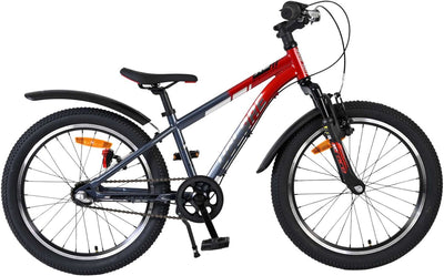 Volare xc race kinderfiets - 20 inch - rood grijs - shimano nexus 3