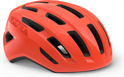 Met miles fietshelm mannen vrouwen – fietshelm stadsfiets volwassenen – e-bike – trekking – maat m l (58-61cm) – coral glossy (rood) m l