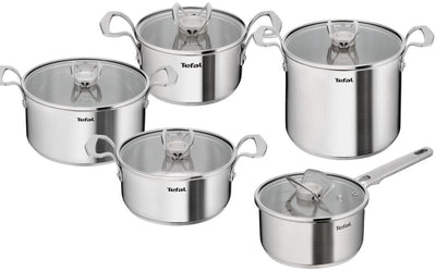 Tefal extreme - pannenset - 5-delig - hoge kookpan 22 cm - steelpan 18 cm - kookpan 16 20 24 cm