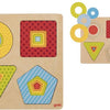Goki houten lagenpuzzel geometrische vormen, 16st.