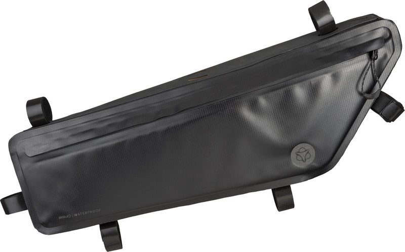 Agu venture extreme - frame tas - 5.5l - 100% waterdicht - gerecycled polyester - zwart - reflecterend - ykk rits - met mesh binnenzakken