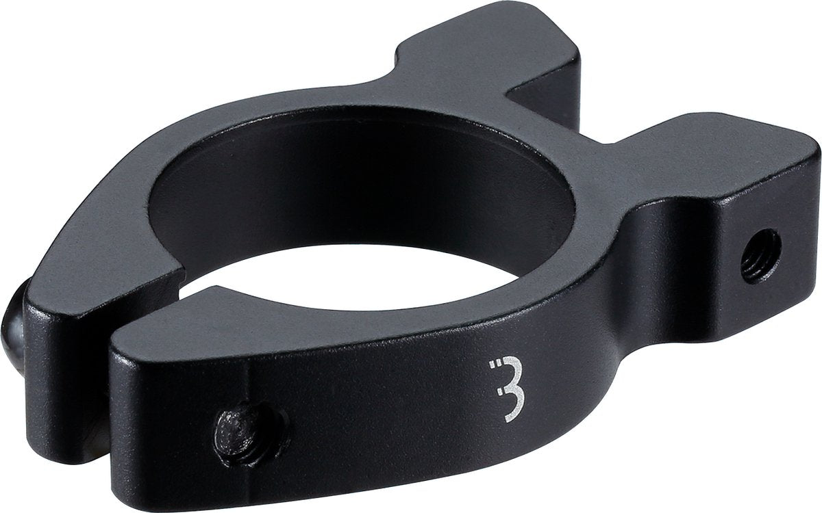 Bbb cycling zadelpenklem carrierclamp - schroefbare zadelpenklem aluminium - 34.9mm - zwart - bsp-99