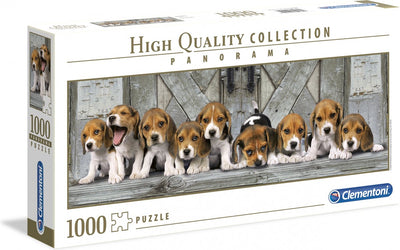 Clementoni - puzzel - 1000 stukjes - beagles panorama - puzzel voor volwassenen