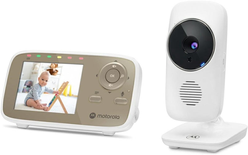 Motorola nursery vm 483 - babyfoon video baby monitor - 2.8 inch ouder unit - infrarood - digitale zoom – terugspreekfunctie