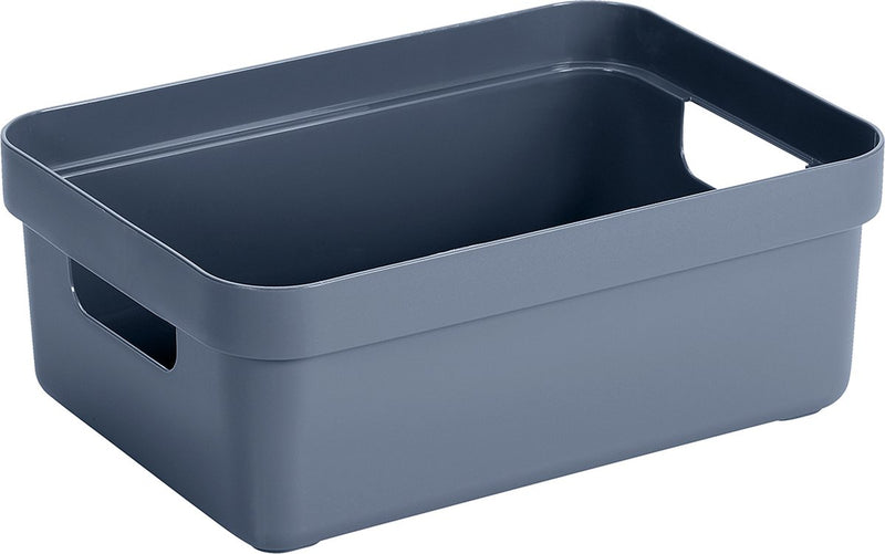 Sunware - sigma home opbergbox 9l donkerblauw - 35 x 24,6 x 12,2 cm