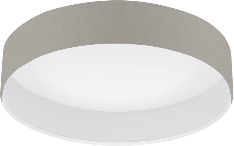 Eglo pasteri - plafondlamp - led - ø32 cm - wit - taupe