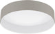 Eglo pasteri - plafondlamp - led - ø32 cm - wit - taupe