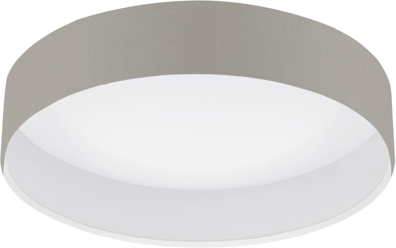 Eglo pasteri - plafondlamp - led - ø32 cm - wit - taupe