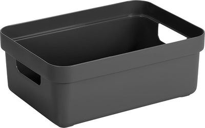 Sunware sigma home opbergbox 9l antraciet 35,2 x 25,3 x 12,2 cm