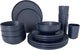 Bo-camp - industrial - servies - patom - 16 stuks - blauw