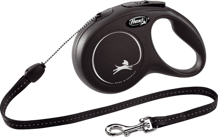 Flexi rollijn classic cord zwart