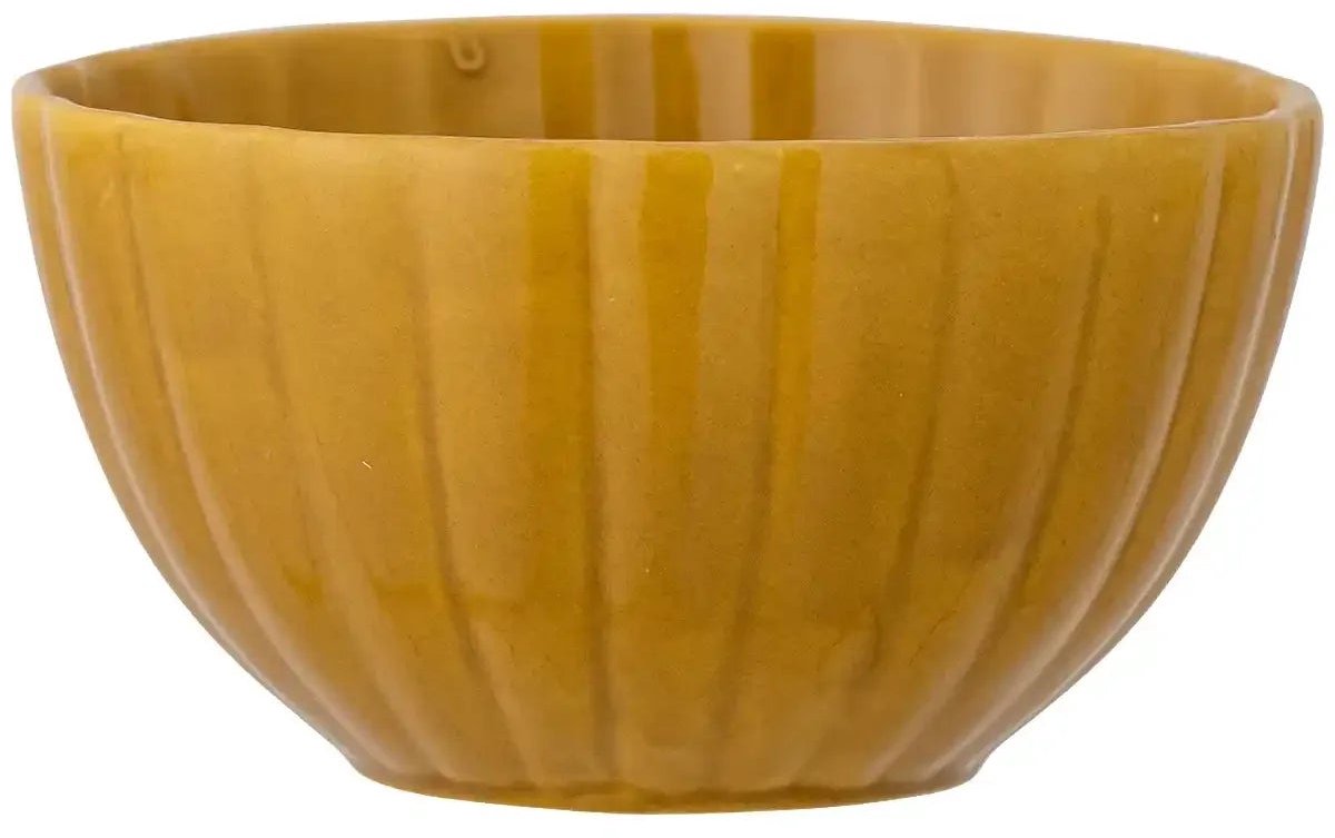 Bloomingville schaal aardewerk geel latina 12cm