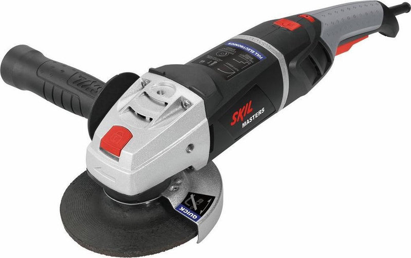 Skil haakse slijper 125 mm - 1300w - slijptol - slijpmachine - inclusief tas, zijhandgreep, beschermkap flenzen - met clic-systeem - haakse slijpers - 9412 ma