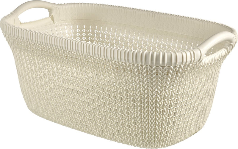 Curver knit wasmand - 40 liter - oasis white