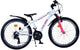 Volare xc race kinderfiets - 24 inch - 21 speed - wit roze