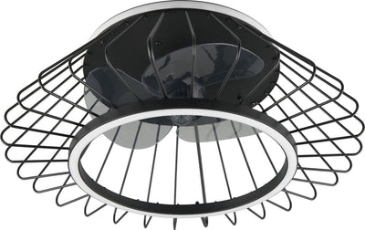 Rl live your light reality karlsborg - ventilator - zwart mat - incl. 1x smd 30w