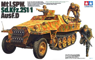 Tamiya modelbouwpakket militaire voertuigen - 35195 mtl. spw sd.kfz.251 1 ausf.d personenwagen plastic - 1:35 - modelbouw