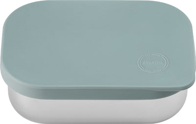 Aya ida aya ida - lunch box - opbergdoos - meenemen - brood - lunch - salade - rvs - siliconen deksel - 900ml - mint green