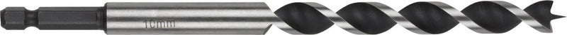 Wolfcraft - 8mm slangenboor voor houtbalken - 165mm - zeskantschacht houtboor - hex - 7132000