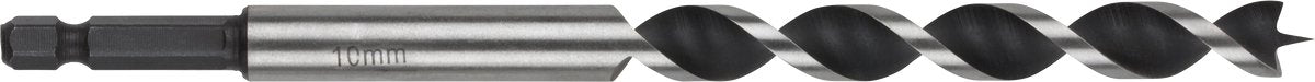 Wolfcraft - 8mm slangenboor voor houtbalken - 165mm - zeskantschacht houtboor - hex - 7132000