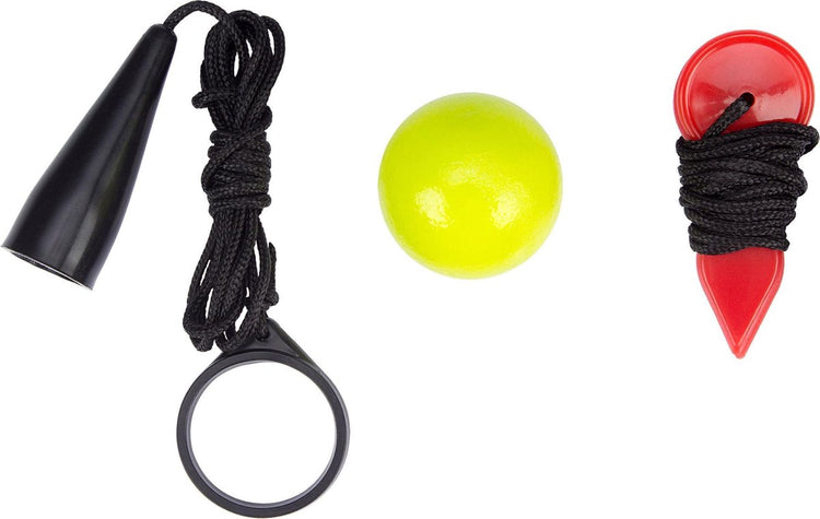 Get go jeu de boules accessoireset - rood fluorgeel zwart