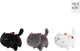 Take me home knuffel kat pluche 16cm meerkleurig speelgoed.