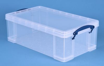 Really useful opbergbox 12 liter transparant wit