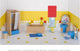 Goki poppenhuismeubeltjes: moderne badkamer 17-delig (incl. toebehoren, excl.