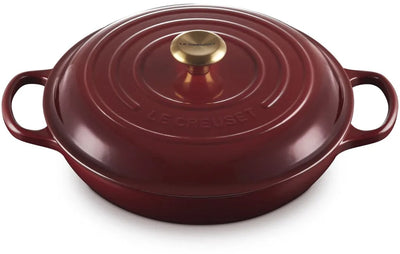 Le creuset braadpan - 30cm - campagnard garnet