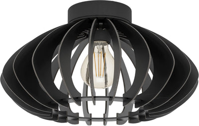 Eglo cossano 3 plafondlamp - e27 - ø 38 cm - zwart
