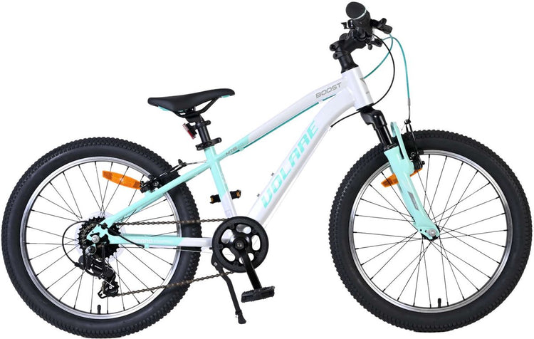 Volare boost kinderfiets - 20 inch - wit mintgroen - 7 speed