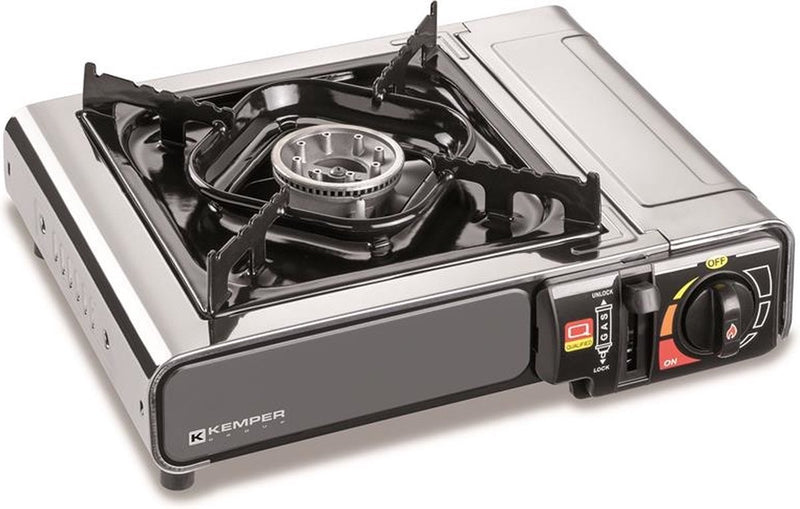 Kemper draagbaar gaskooktoestel xtra smart - gasbarbecue - 2200w - 33x29x8 cm