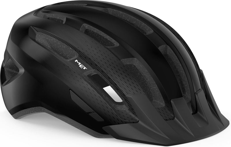 Met downtown mips fietshelm mannen vrouwen – fietshelm racefiets volwassenen – e-bike – trekking – maat s m (52-58cm) – black glossy (zwart)