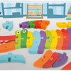 Small foot - houten abc krokodil puzzel, 26dlg.