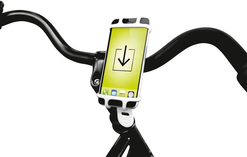 Dresco telefoonhouder - geschikt voor smartphones van 10 tot 15 cm - wit