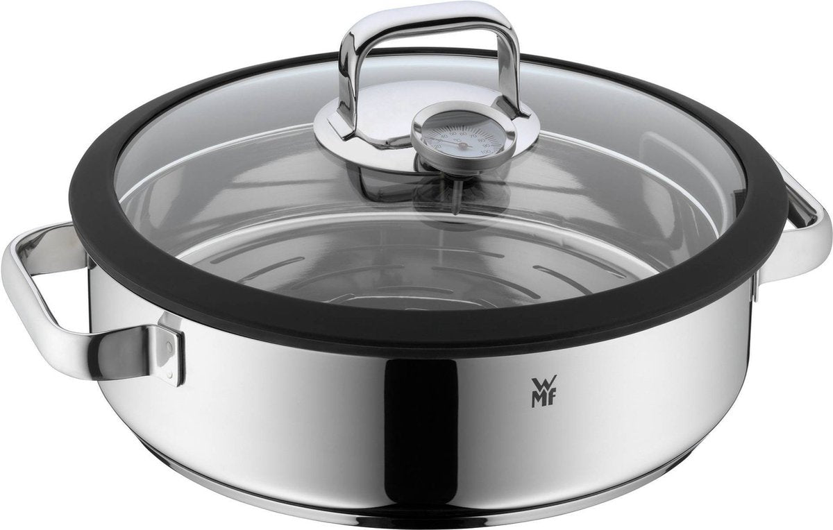 Wmf vitalis - stoom- en braadpan - ø 28 cm - rvs - met deksel - geschikt voor inductie