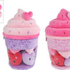 Van manen pluche ijsje knuffel met hartjes - fluffy menu 36cm speelgoed.