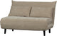 Woood xem slaapbank - 1-persoons - chenille stof - naturel - 80x122x92