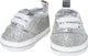 Heless poppensneakers glitter zilver, 30-34 cm