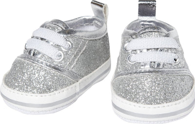 Heless poppenschoenen junior 38-45 cm zilver wit