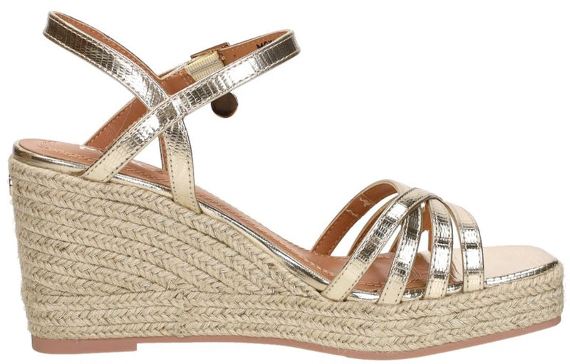 Mexx noemi pakina sandalen - met sleehak - dames - goudkleurig - maat 38
