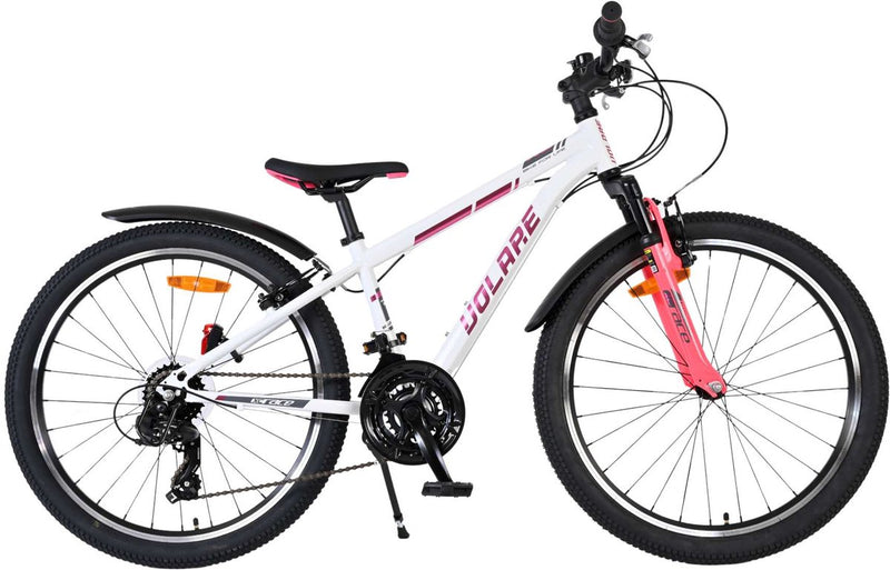 Volare xc race kinderfiets - 24 inch - wit roze - 21 versnellingen