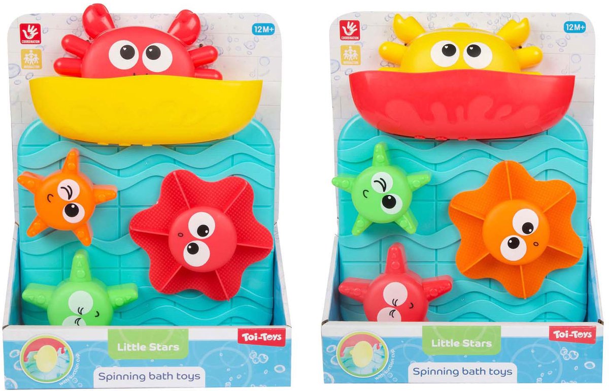 Toi-toys little stars badspeelgoed watermolen krab