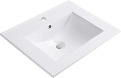1105 differnz providence wastafel 60 cm keramiek wit