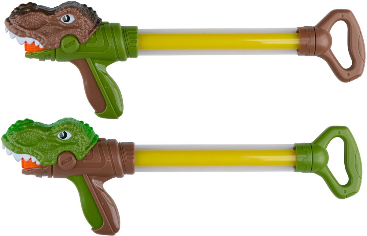 Eddy toys waterpistool dino 200 ml - waterspeelgoed kinderen met 12 meter bereik - buiten speelgoed - 1 willekeurige kleur